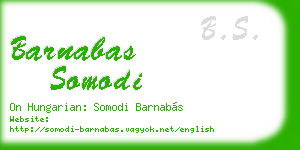 barnabas somodi business card